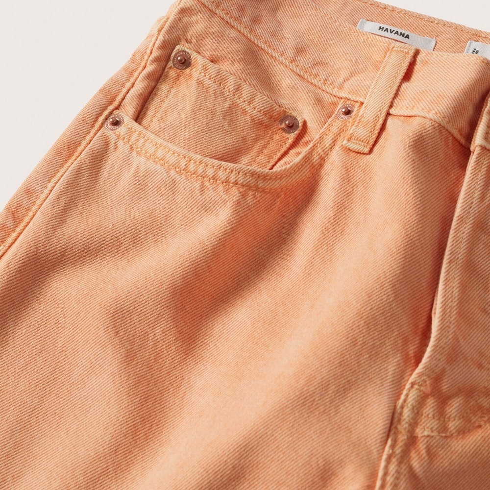 Highwaist straight cropped jeans